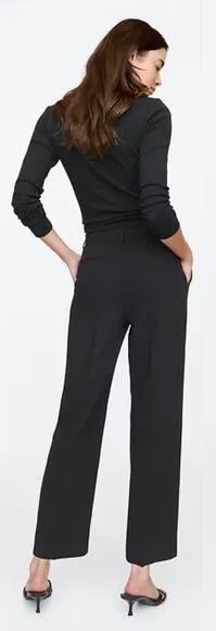 Gap | NWT | Mid Rise Easy Straight-Leg Pants in True Black | Sz 8 - Image 2