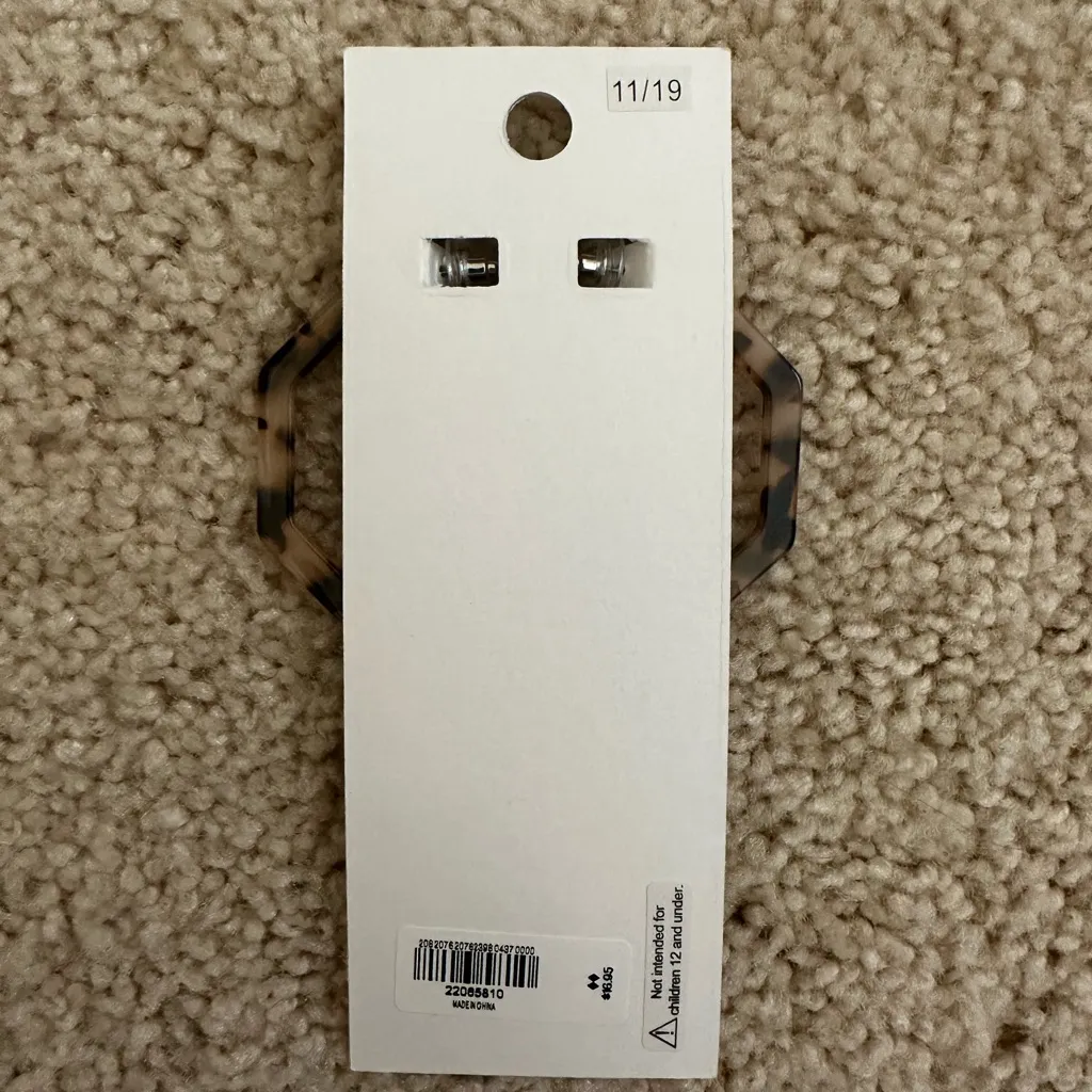 Express Cheetah Print Hoop Earrings - Image 2