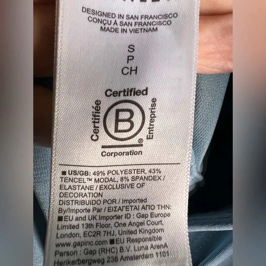 Athleta Seasoft Romper in Light Blue.  Size Small - Image 12