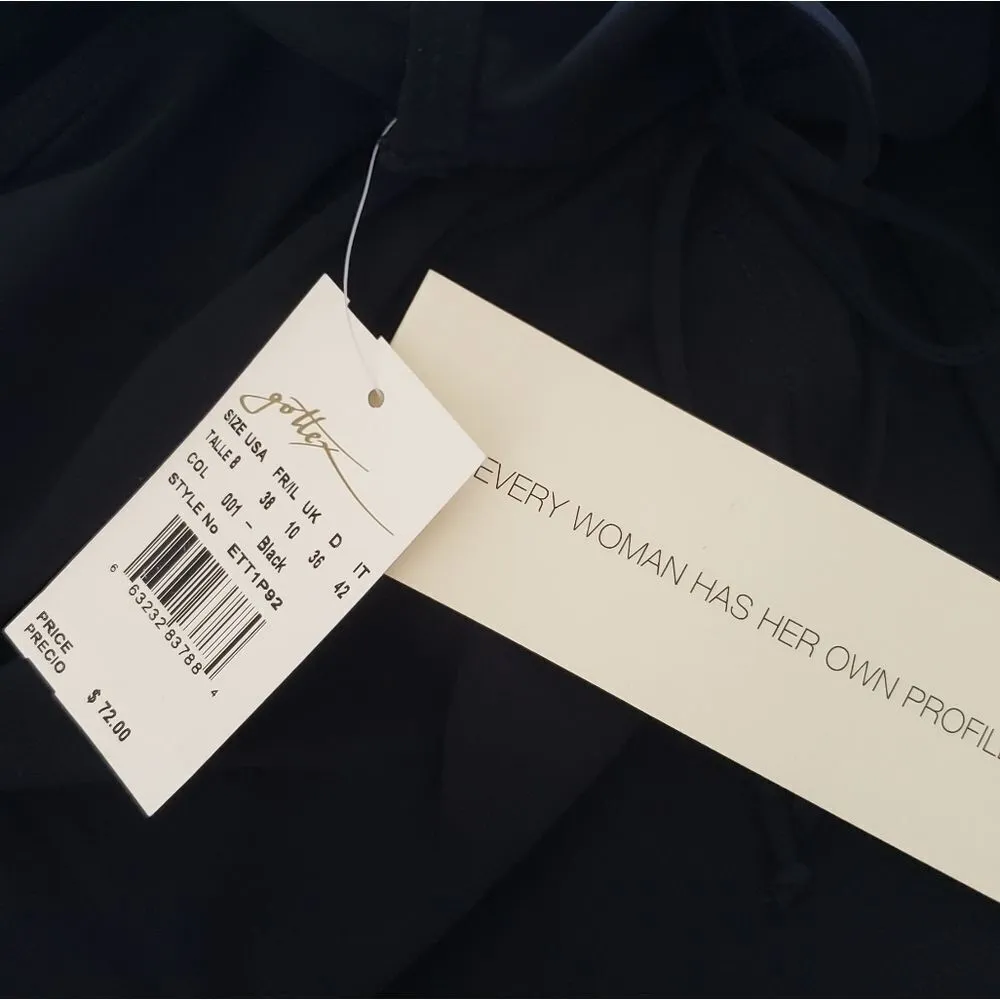 Women's Gottex swim skort size 8 NWT Black - Image 4