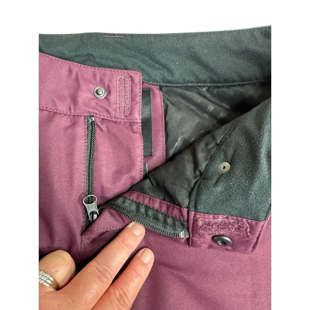 Volcom Womens Winter Snowboard Ski Purple Snow Pant Size Small EUC - Image 2