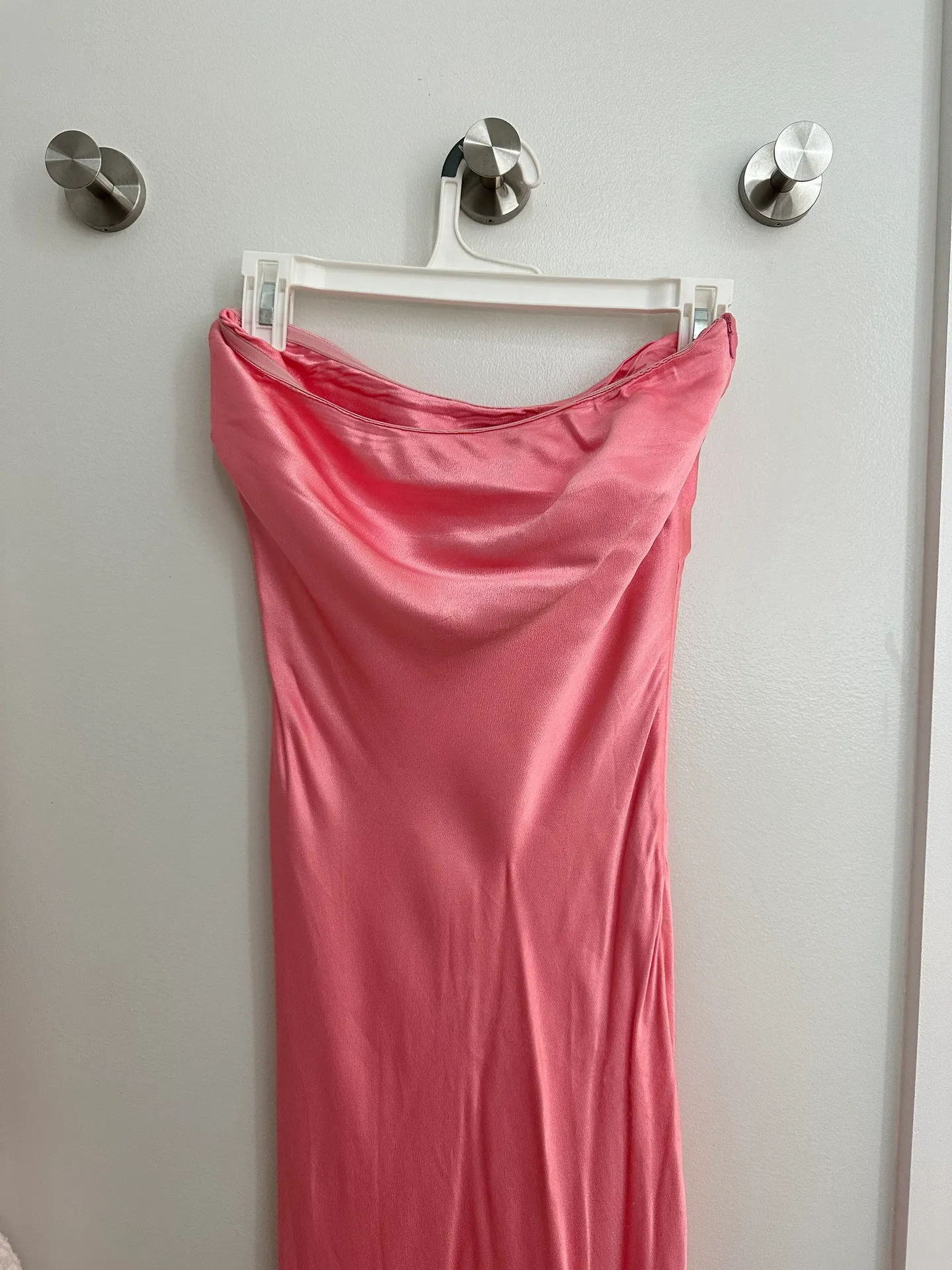 Revolve Pink Strapless Dress - Image 3