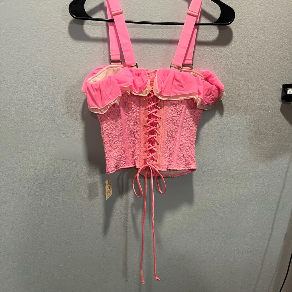 NWT We are HAH seams like a princess top Pink - Image 10