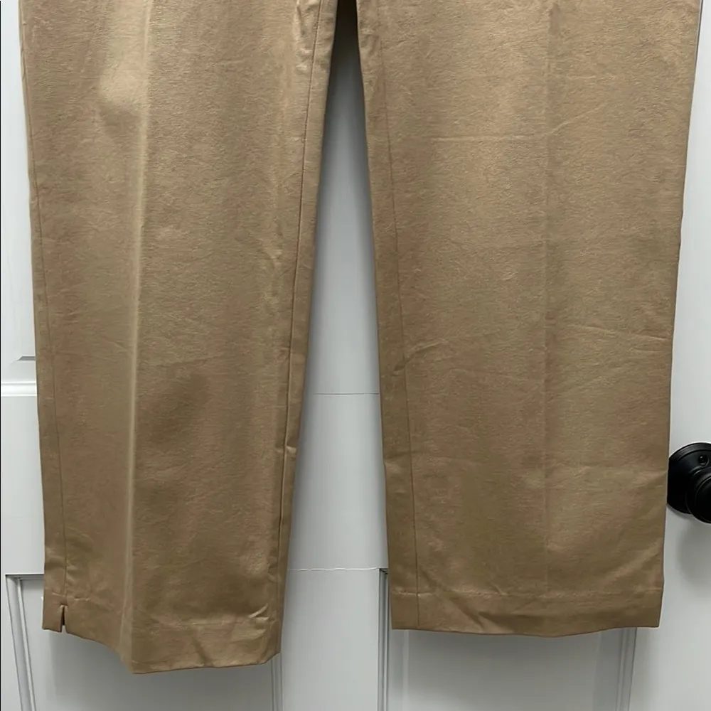 NWT Three Forks Cotton Blend Straight Leg Stretch Twill Khaki Trousers - Image 5