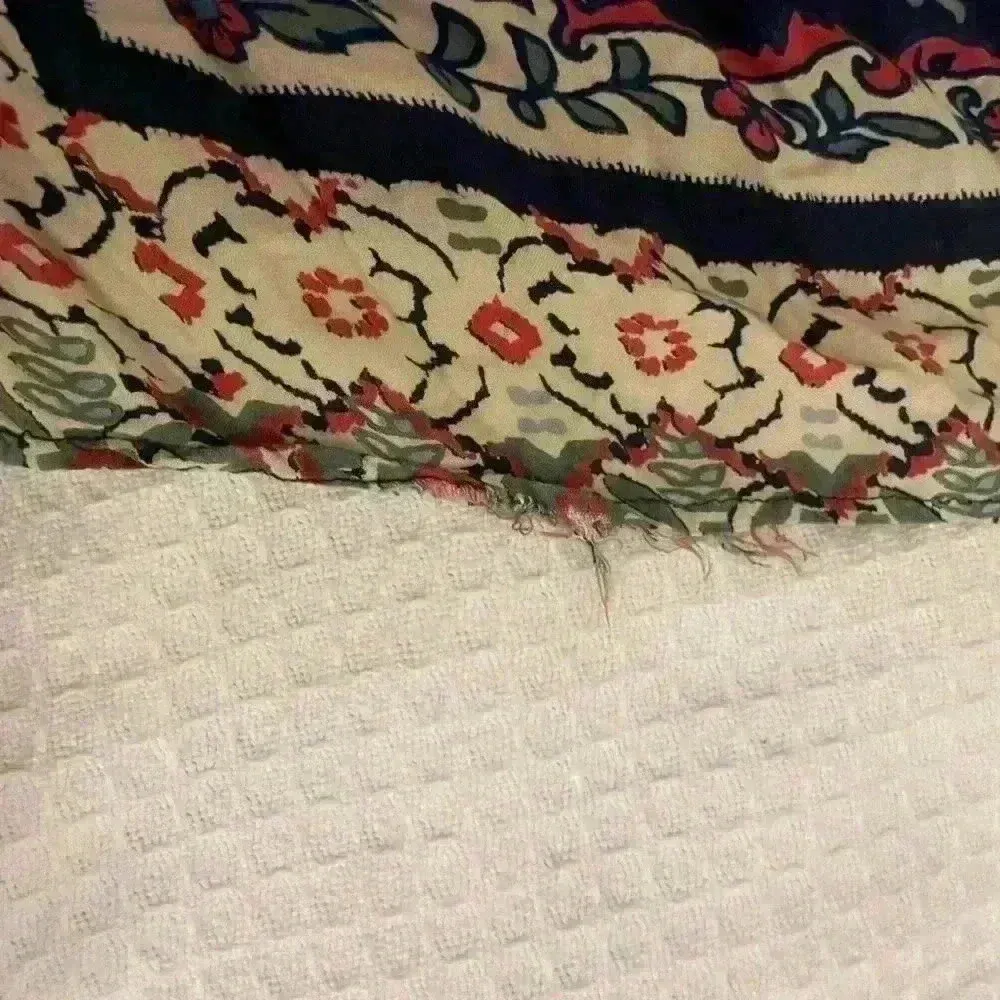 Womens Boho Long Floral Kimono Large‎ Bohemian Lightweight Cottagecore Festival Blue - Image 11