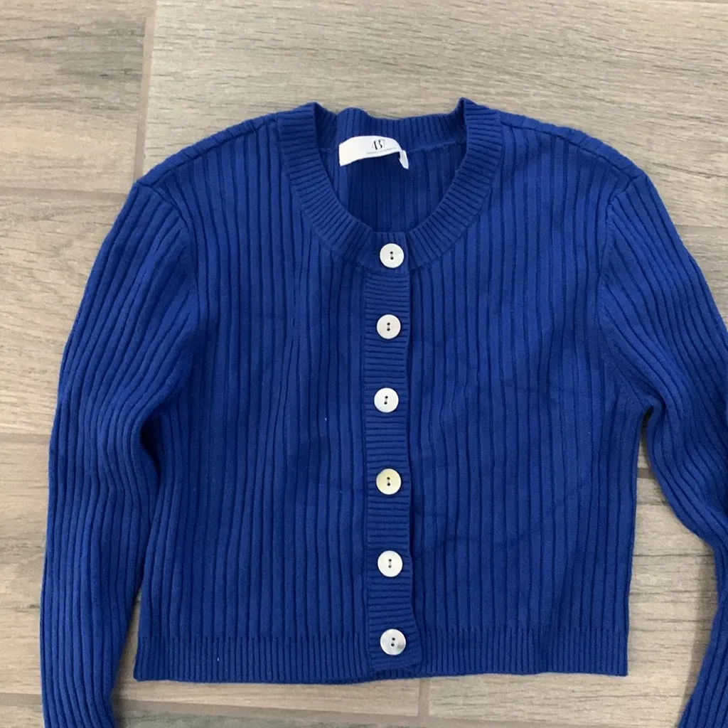 437 blue cardigan - Image 3