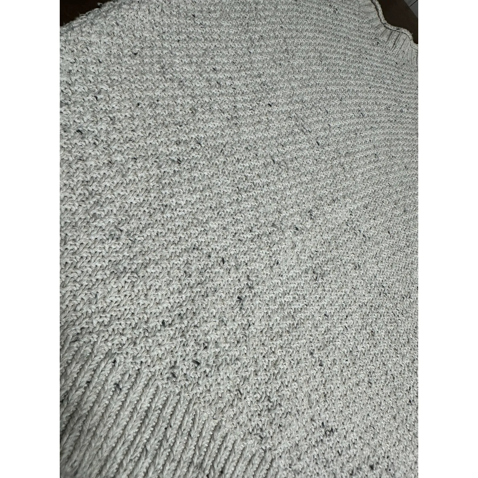 Knit Roll Neck Sweater Women Large Neutral Twee Academia Minimalist Warm Cozy - Image 11