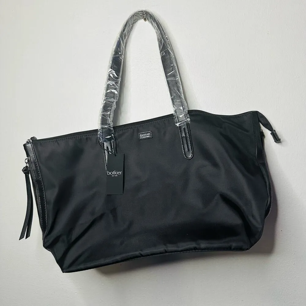 NWT BOTKIER New York Bond Black Nylon Oversized Compartment Tote Handbag - Image 2