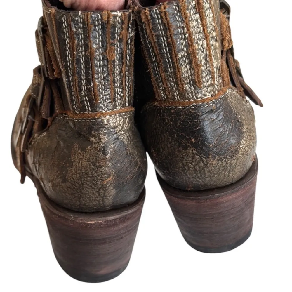 Like New Five Worlds by Cordani Leather Ankle Boots Size 9 1/2 Retail $268.00 - Image 7