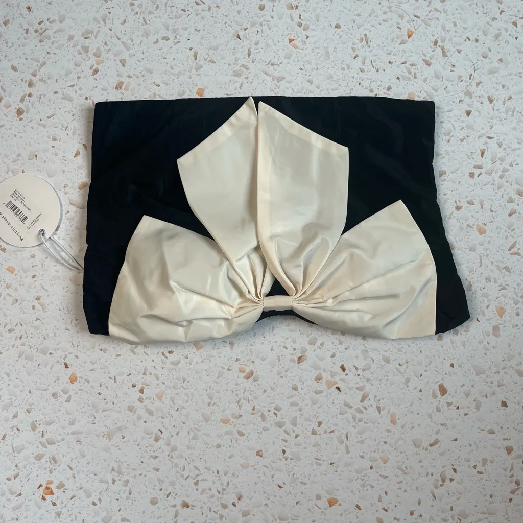 NWT Staud Atticus Strapless Top‎ with Bow - Sold Out Everywhere! - Image 4