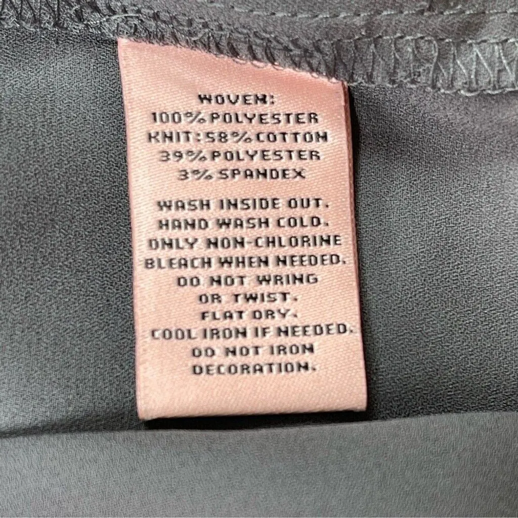 Juicy Couture Gray Shoulders Cut outs V-Neck Top with rhinestones Sz L - Image 15