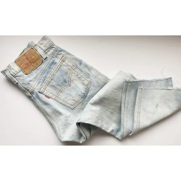 Levi’s • Orange Tab 505 Acid Washed Jeans High Rise 1984-1985 Vintage - Image 7