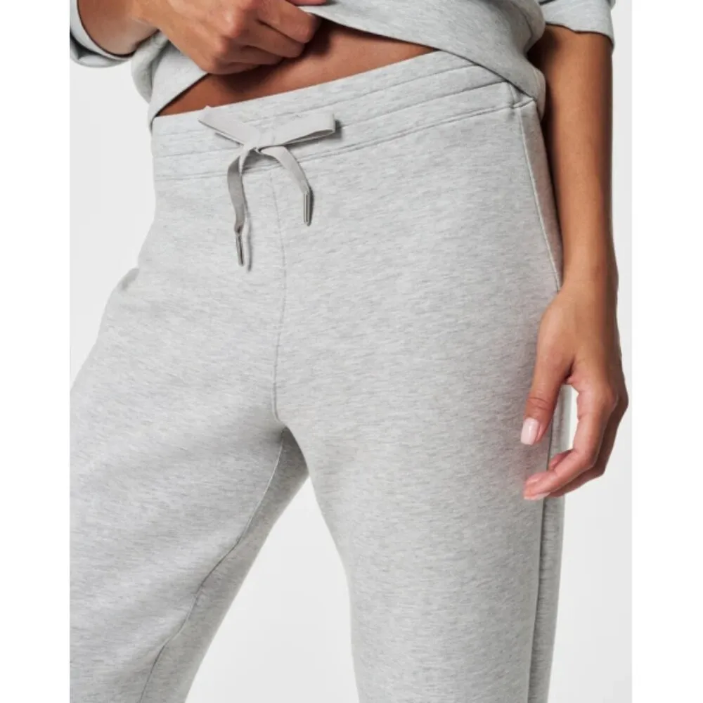 Spanx AirEssentials Tapered Pants Light Grey Heather High-Rise Sweats Joggers 1X - Image 3