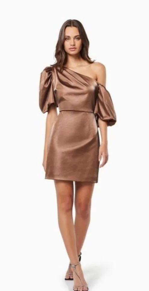 Elliatt Marie Mini Dress in Bronze - Image 3