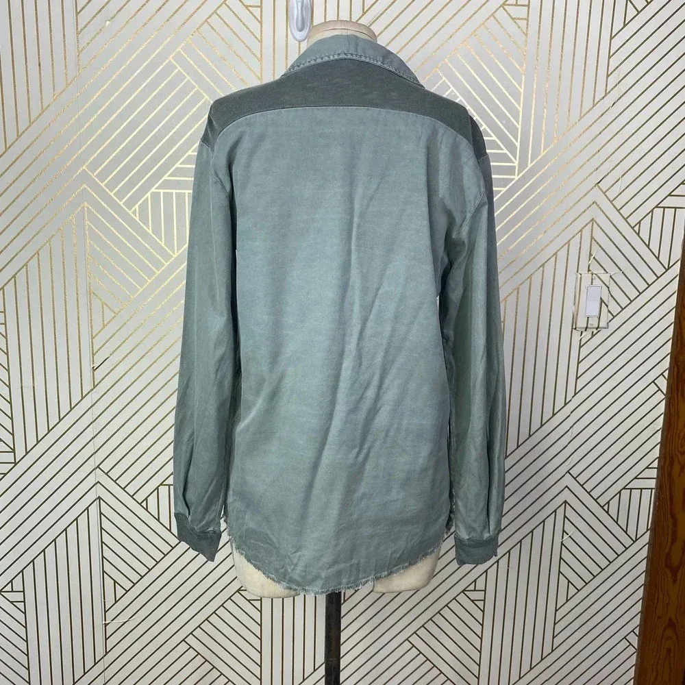 Stateside  Green‎ Button-Down Supima Cotton Top - Image 7