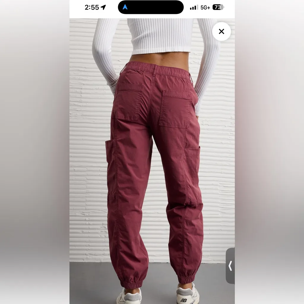 AE Snappy Stretch High-Waisted
Baggy Cargo Jogger - Image 2