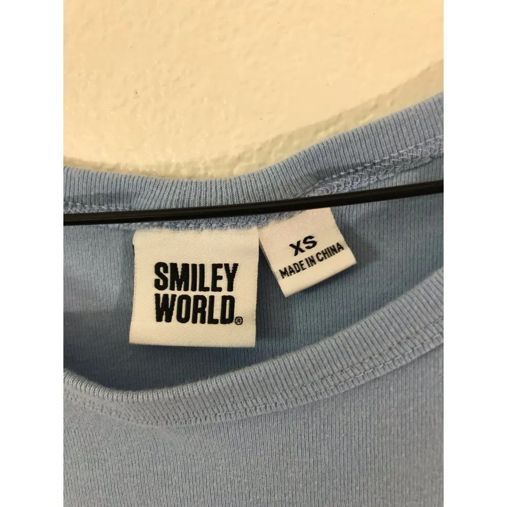 Grayson Threads Sweet & Fresh fruity blue cropped tank top - Image 3