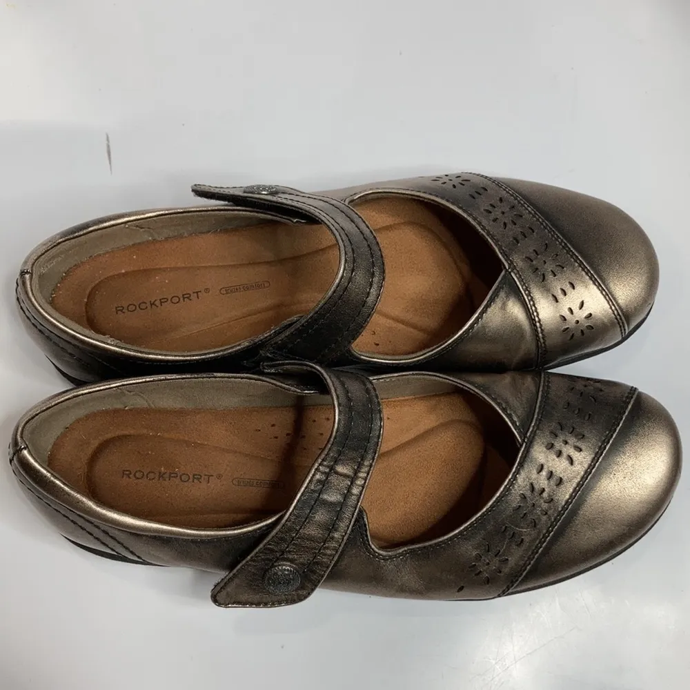 Rockport Daisey mary Jane Shoes‎ metallic bronze size 9.5 Brown - Image 5