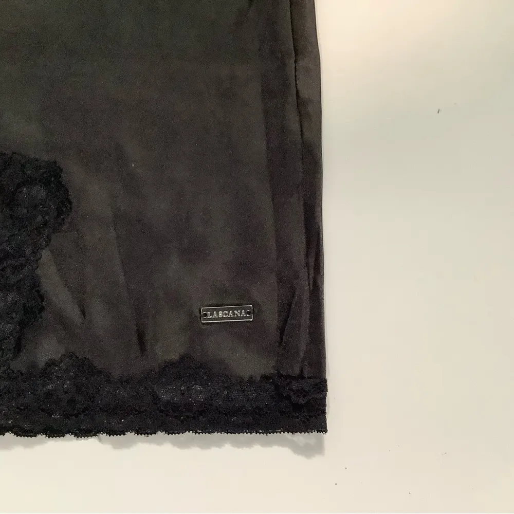 Lascana Black Satin Chemise Size 14 - Image 4