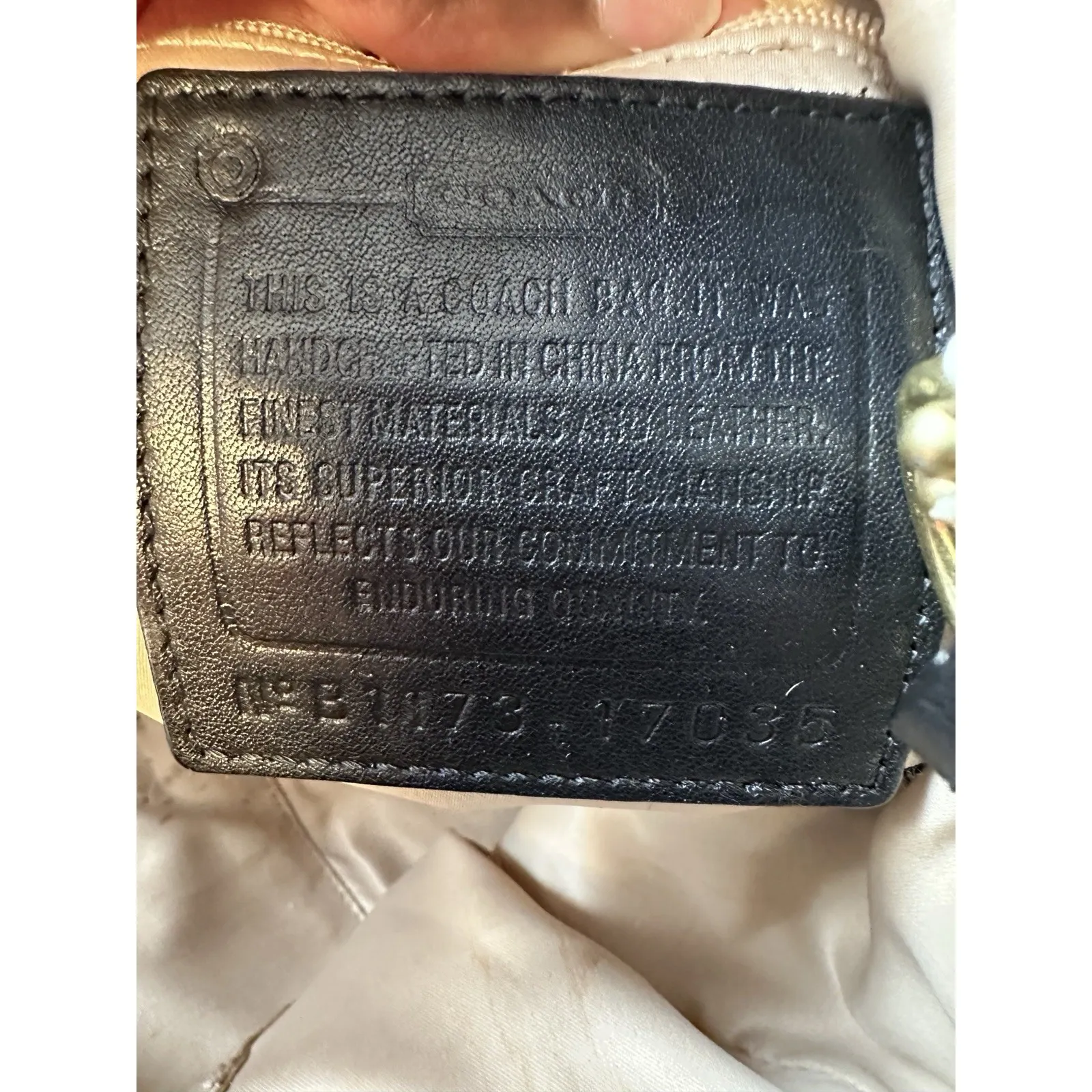 Coach‎ Aubrey Tote Bag Purse Large Designer Y2K Retro Luxury Cream Black Logo - Image 6