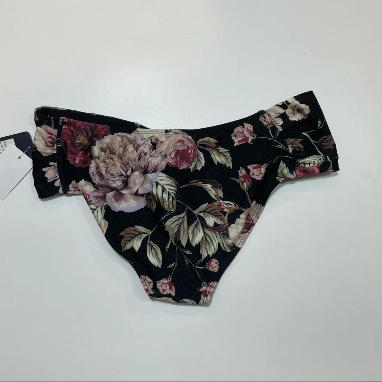 Rachel Roy Ruched side floral bikini swim bottom - Image 4