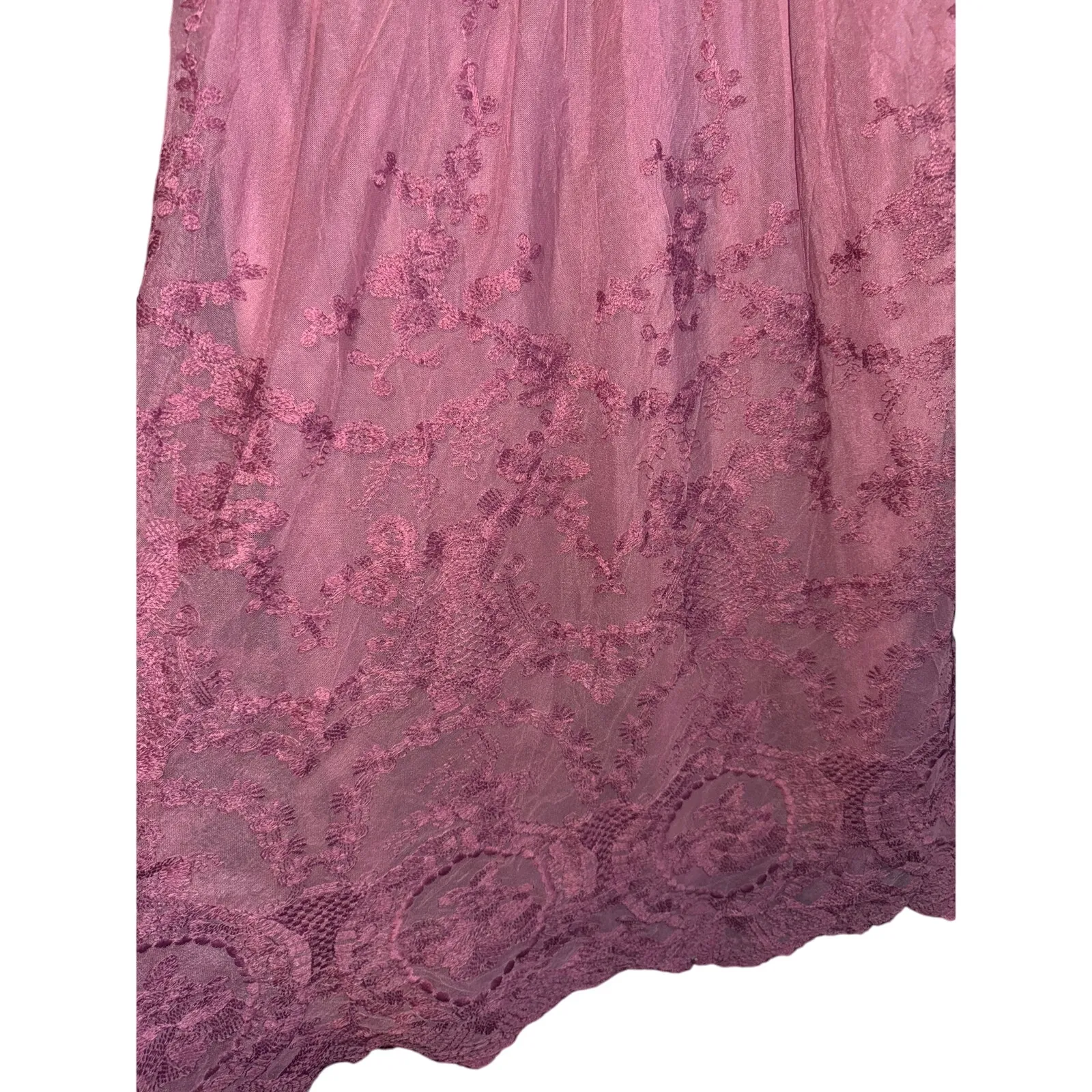 Polagram Lace Fairy Dress Womens Med Boho Lined Whimsical Feminine Party Wedding - Image 8