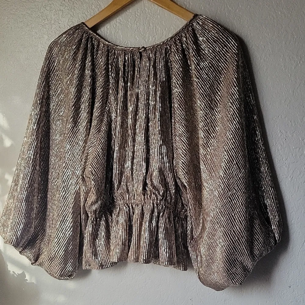 Mille Resort & Travel ,Karis Top Lux Metallic Gold Women's Top Size XXS - Image 8