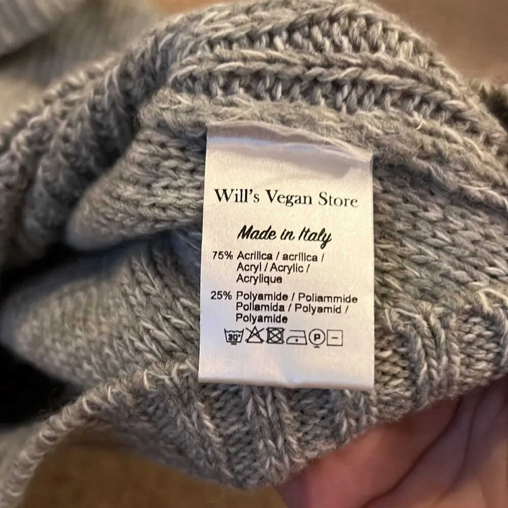 Wills vegan store cowl neck sweater M Gray Size M - Image 5