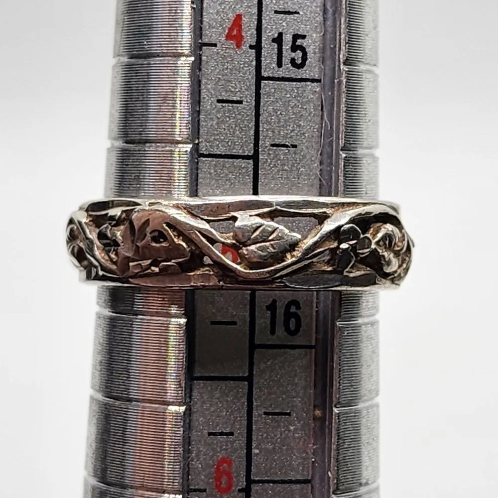 Sterling Silver Leaf Cutout Ring (5) - Image 6