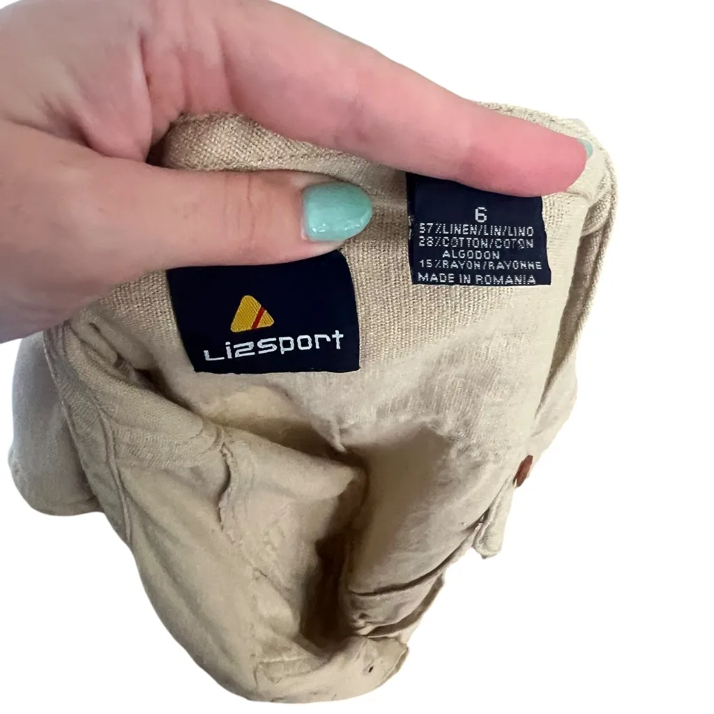 Vintage Linen & Cotton-Blend Cream Shift Dress - Image 5