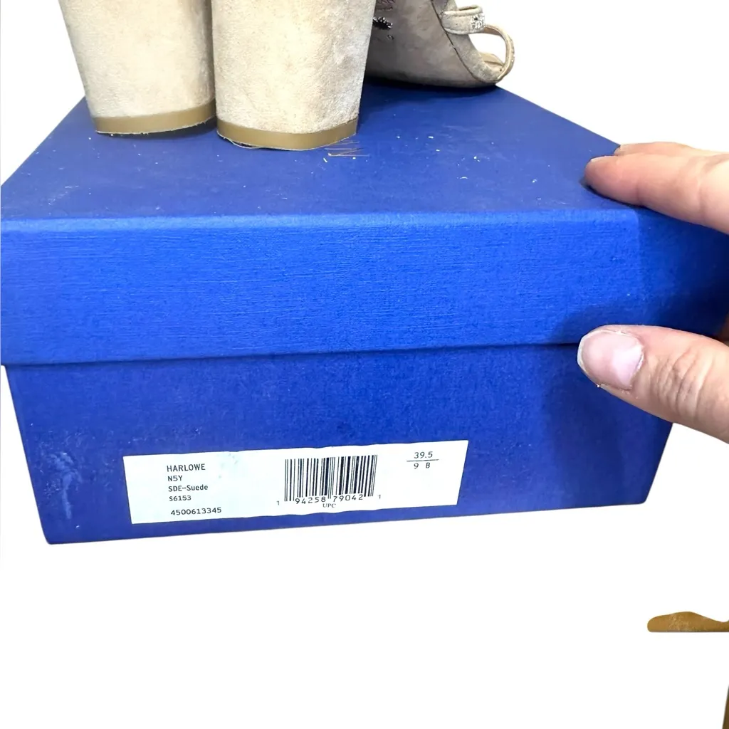 Stuart Weitzman  | Harlowe Crystal Embellished Sandals | Brown - Image 8