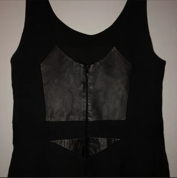 Black Leather Dress Size 4 - Image 5