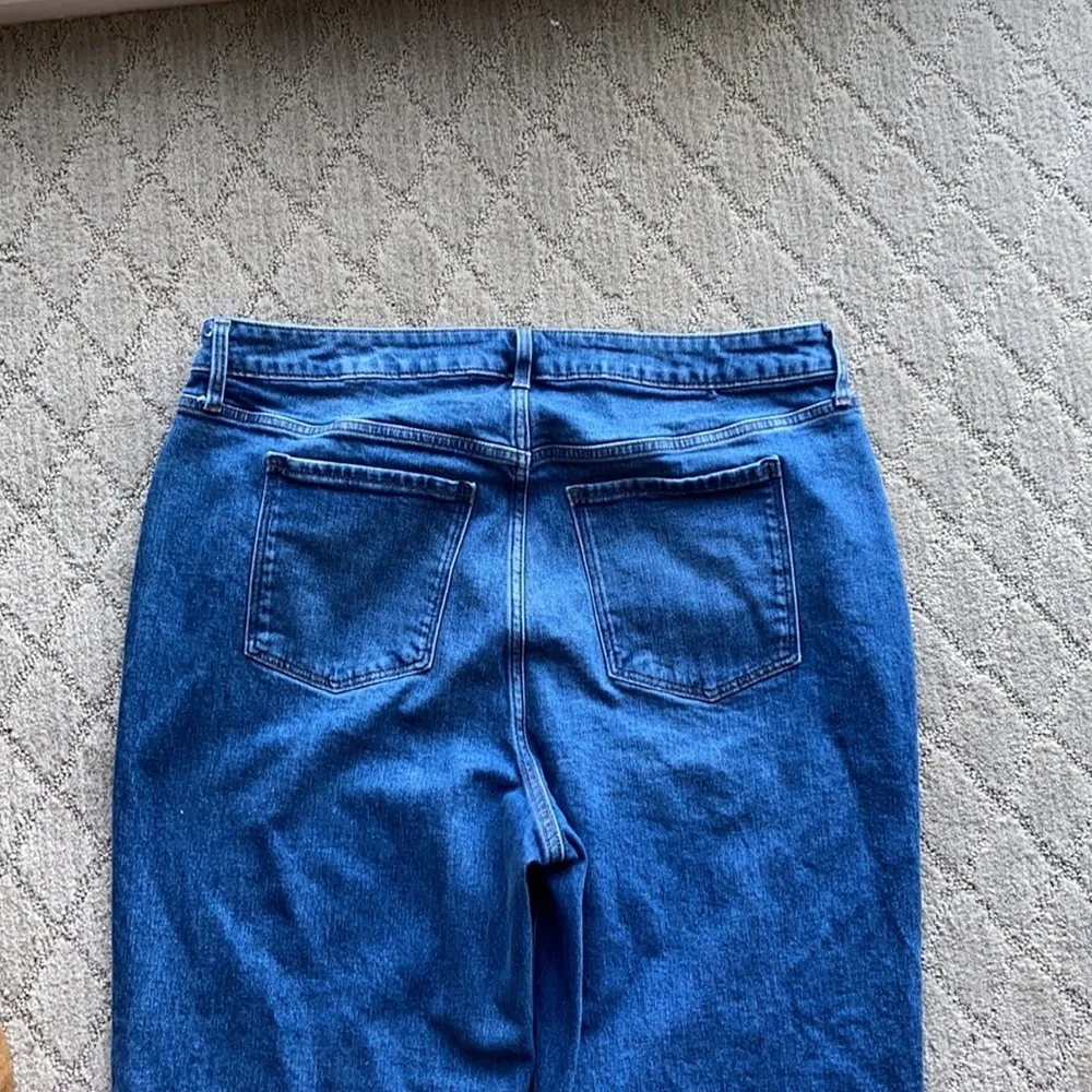 Old Navy boyfriend tulip high rise straight leg jeans coastal Grandma - Image 5