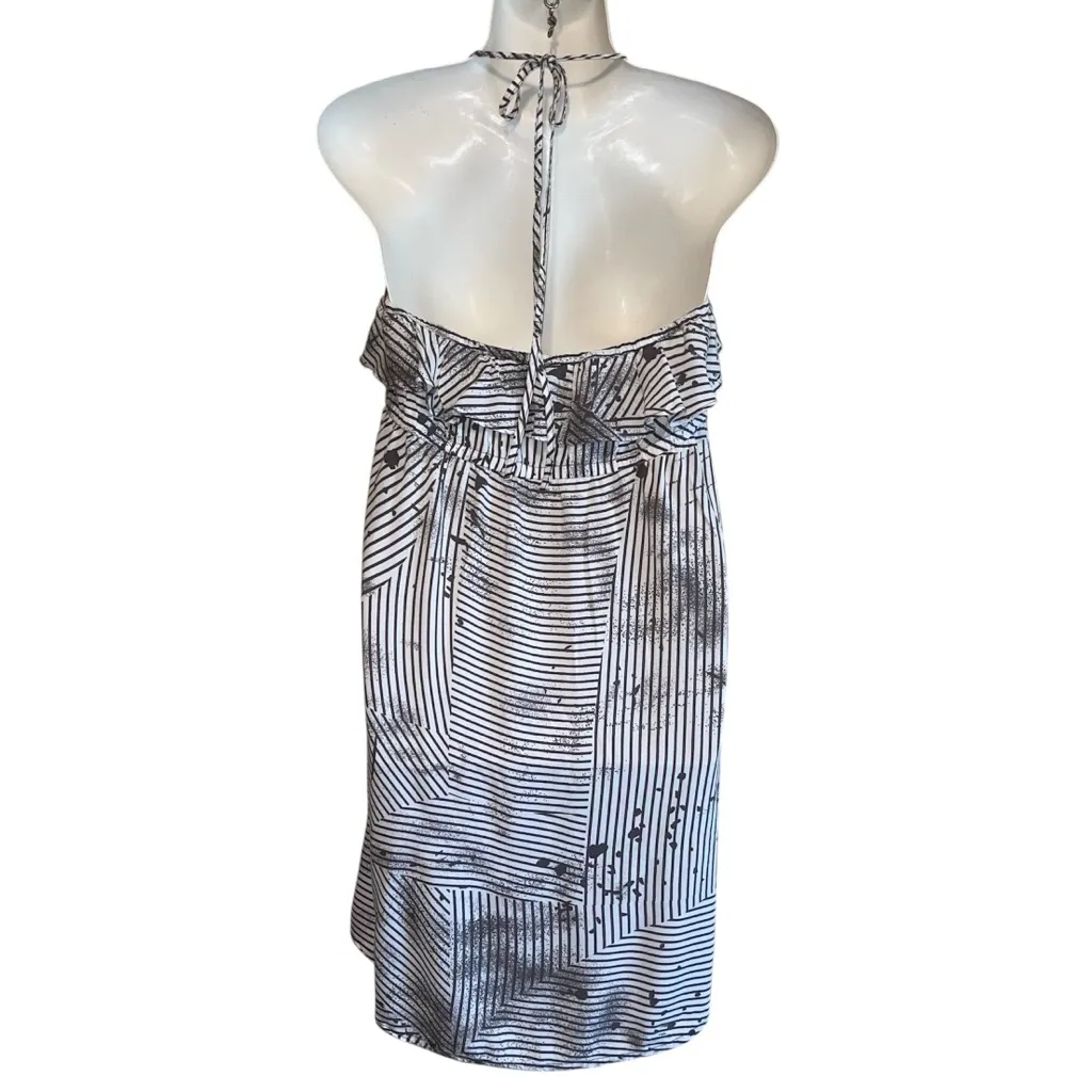 Hang Ten Monochrome Striped Halter Dress - Image 2