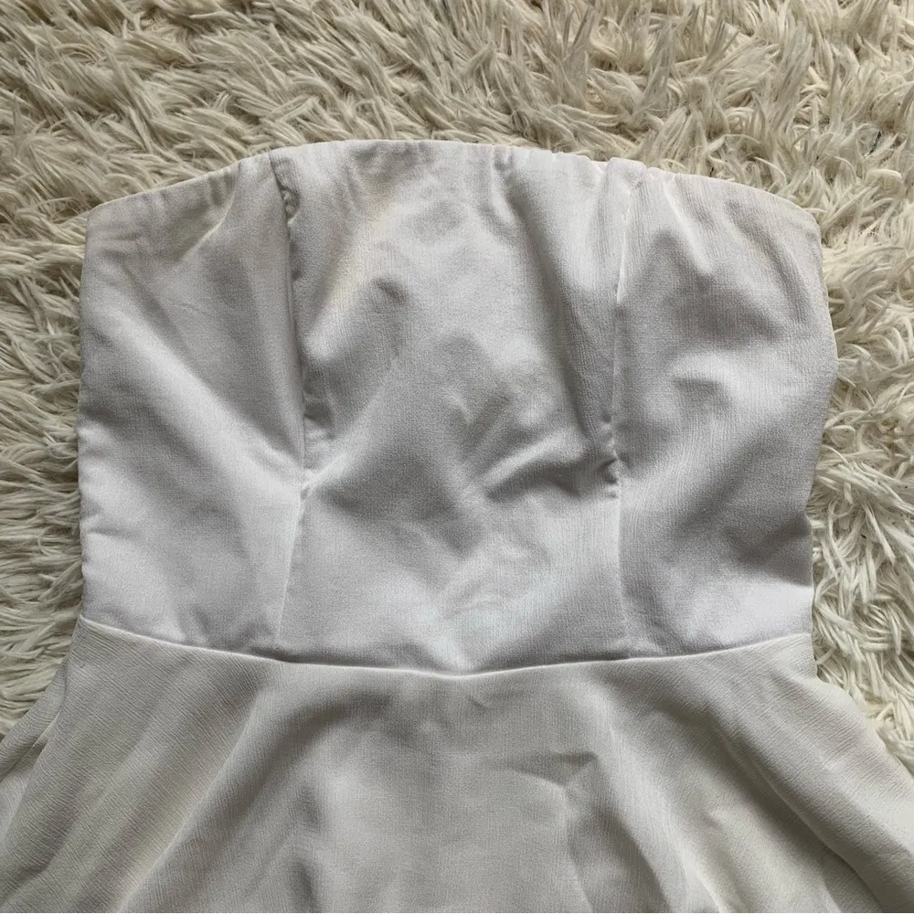 Princess Polly White Romper Dress - Image 3