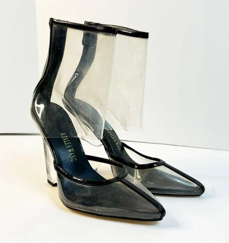 Azalea Wang Black Leather Pointed Toe Heels Size undefined - Image 3