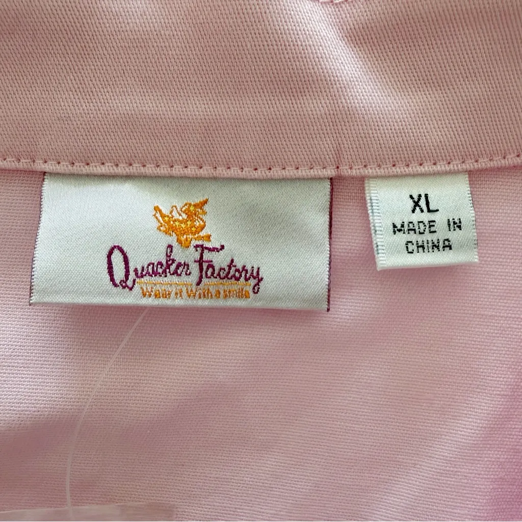 Quacker Factory Bedazzled Light Pink Jean Vest Womens Size XL Sparkle Cowgirl - Image 12