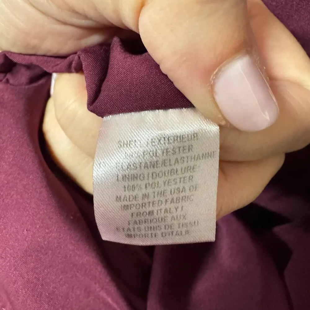 Milly Cady Burgundy Wine Red Bell Statement Sleeve Mini Dress L/S Size 6 Small - Image 6