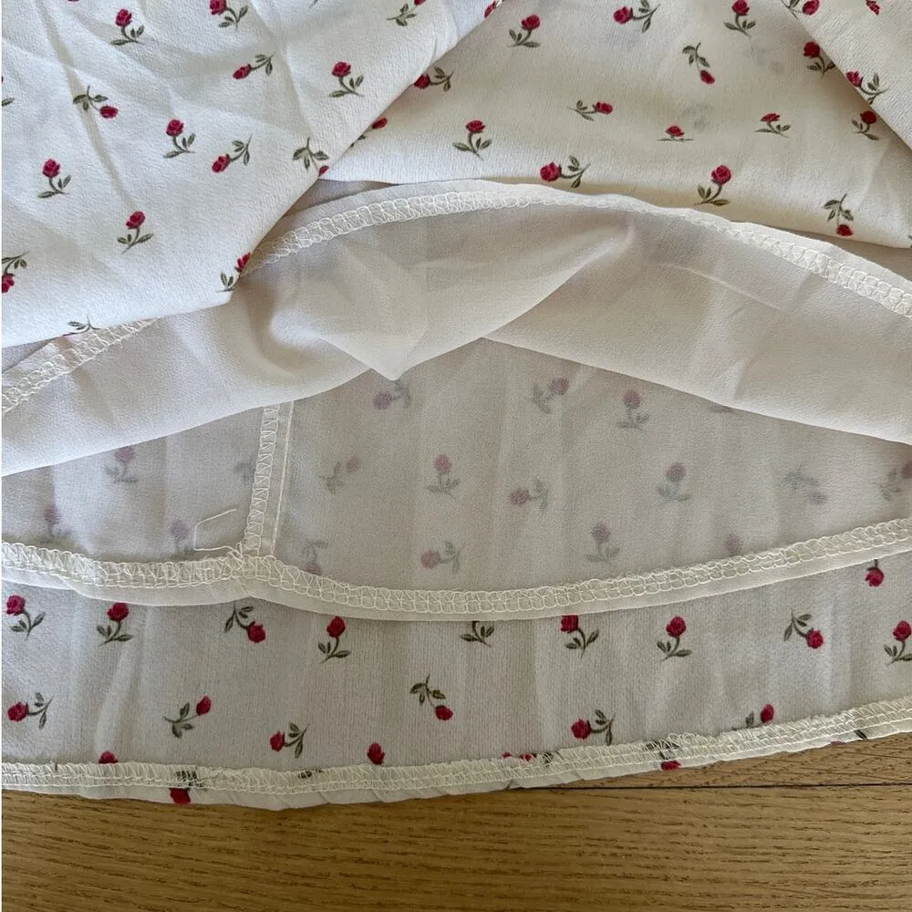 Princess Polly - Roza Floral Mini Dress in Cream & Red - Image 5