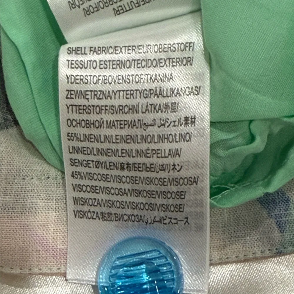 NWT Farm Rio Colorful Monstera Mini Dress Small Wrap Linen Boho Vacay Beach Gift - Image 14