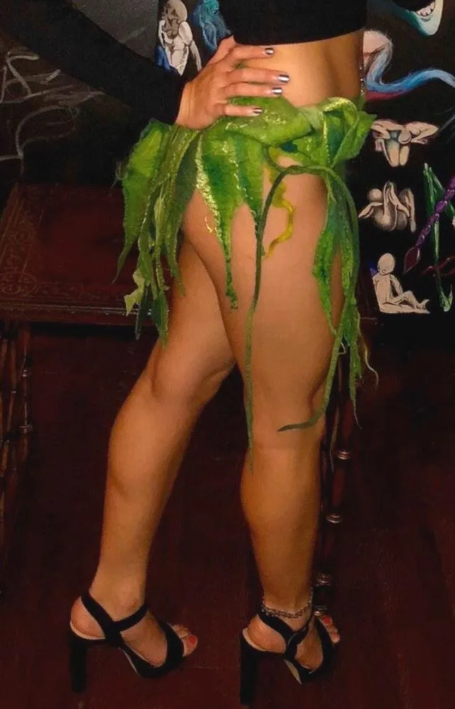 Handmade Pixie Skirt Green Size M - Image 2