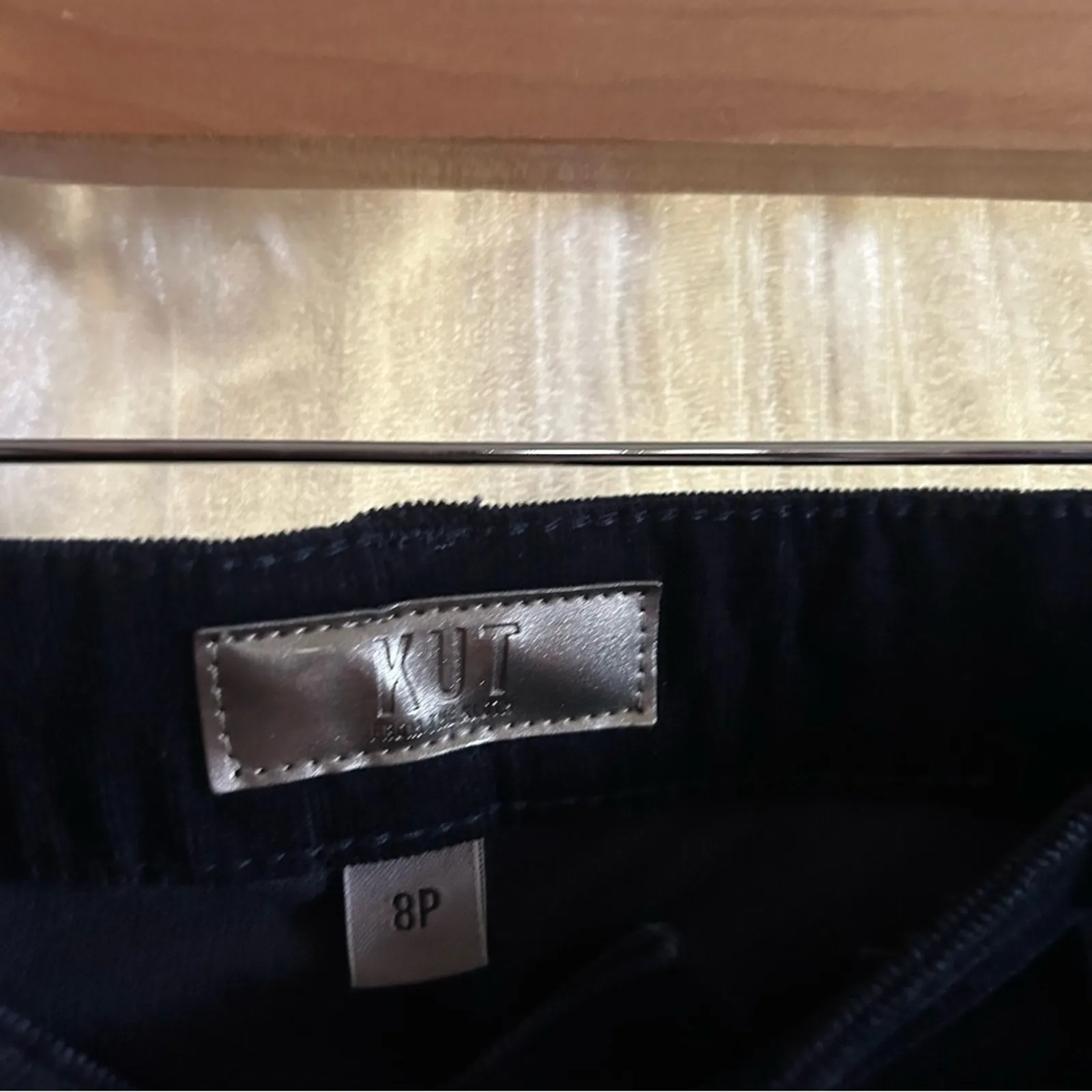 Kut from the Kloth Catherine Boyfriend Corduroy‎ Pants Navy Blue NWT Size 8P - Image 4
