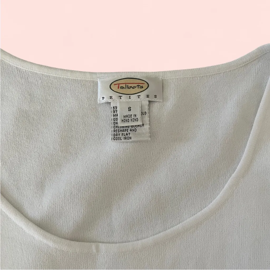 Talbots Classic White Tank Top - Image 2