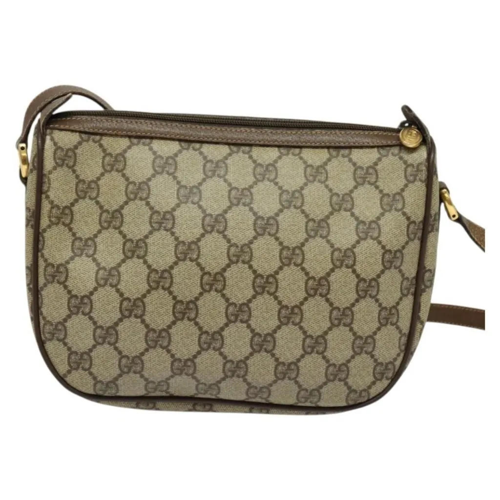 GG Supreme Web Sherry Line Bag PVC Beige Gold Red 89 02 032 Authentic - Image 4