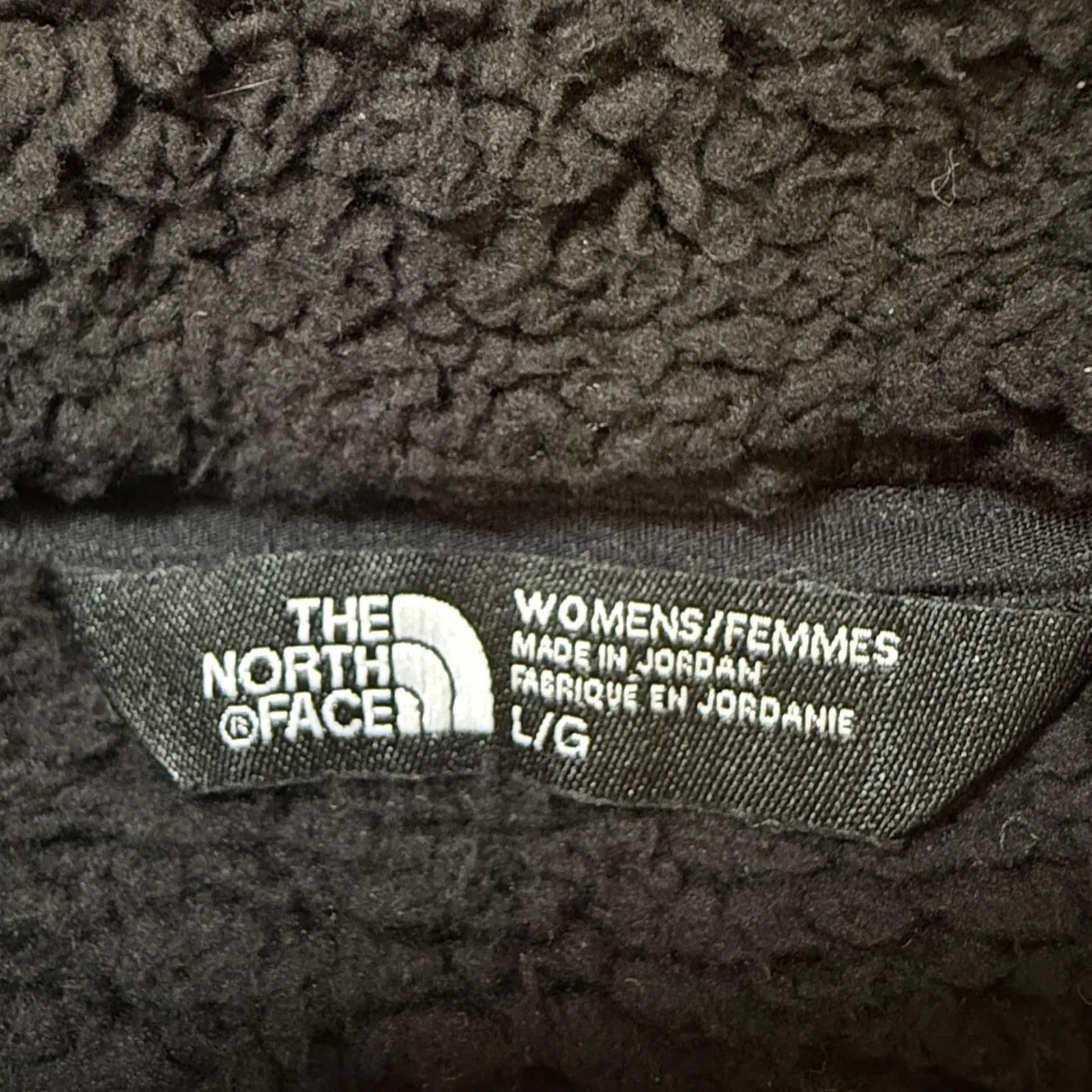 The North Face Womens Campshire Soft Sherpa Fleece Jacket Black Full Zip Size L - Image 5