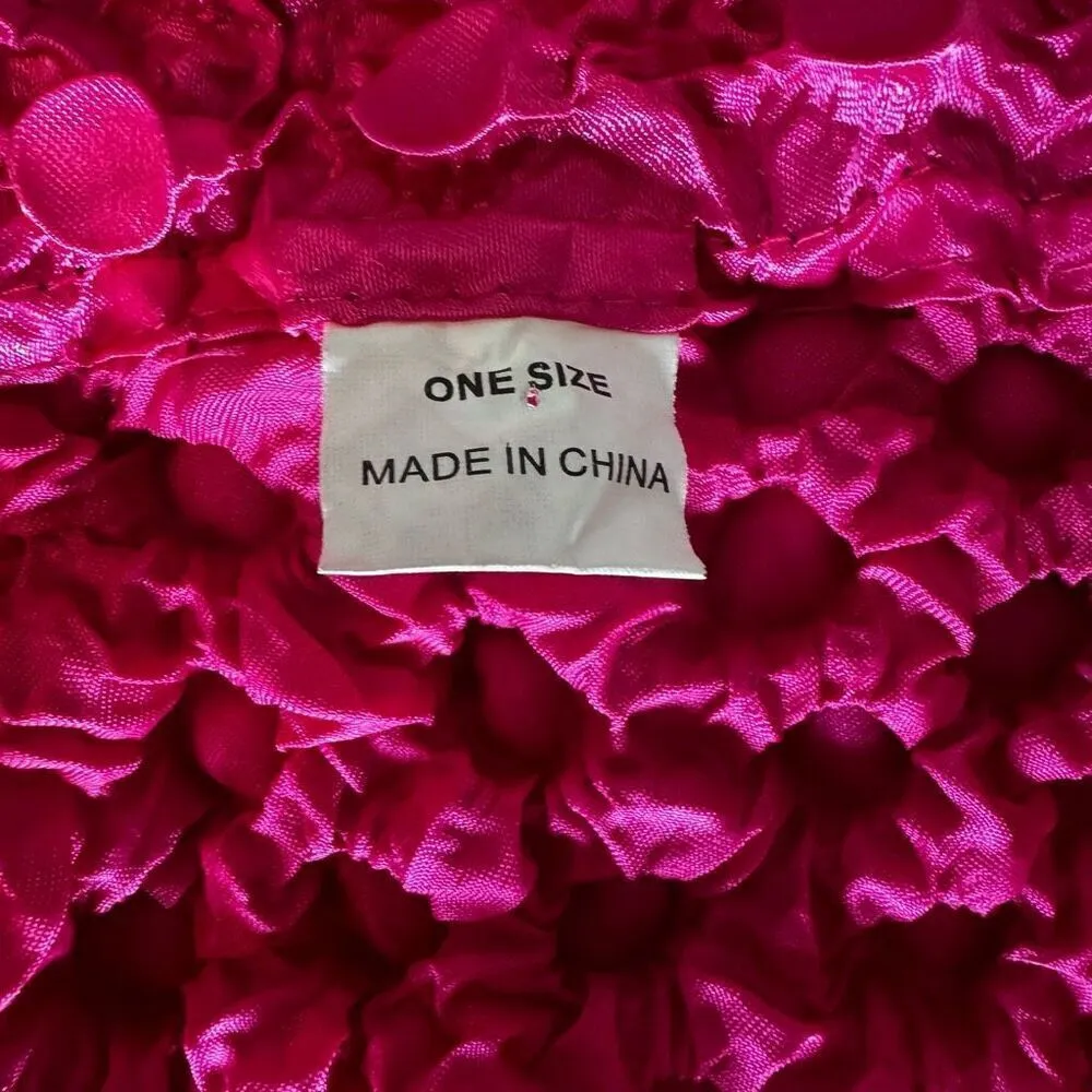 Hot Pink Popcorn Top 3/4 Sleeve - Image 8