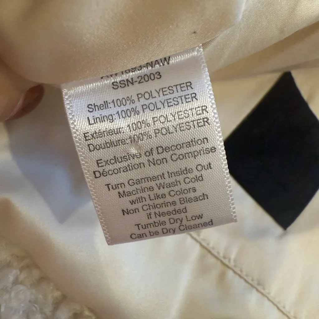 ATM ATHONY THOMAS MELILO Sherpa Jacket in Chalk size Small - Image 11