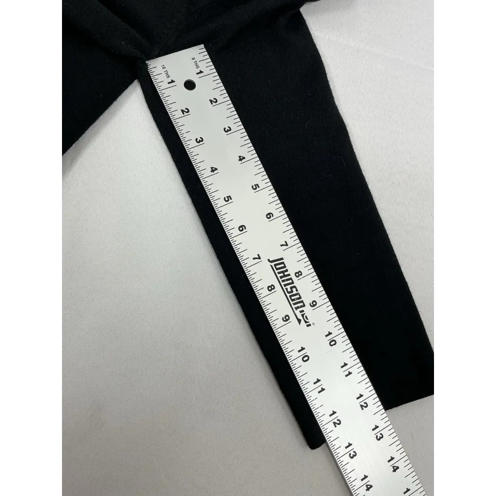 Womans Cable & Gauge Pullover Sweater M/M Black V Neck 1/4 Zip 3/4 Sleeve - Image 7