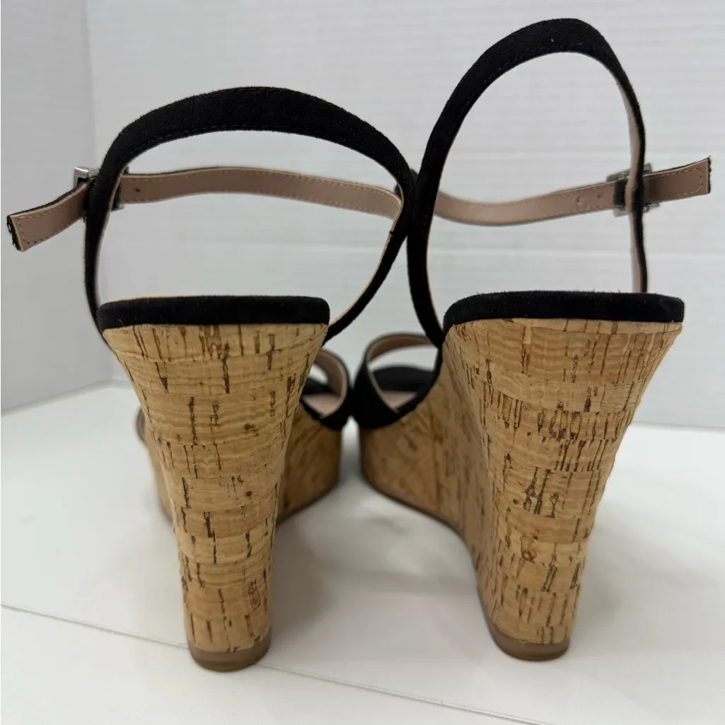 Charles By Charles David Black Cork Wedges size 8 - Image 3
