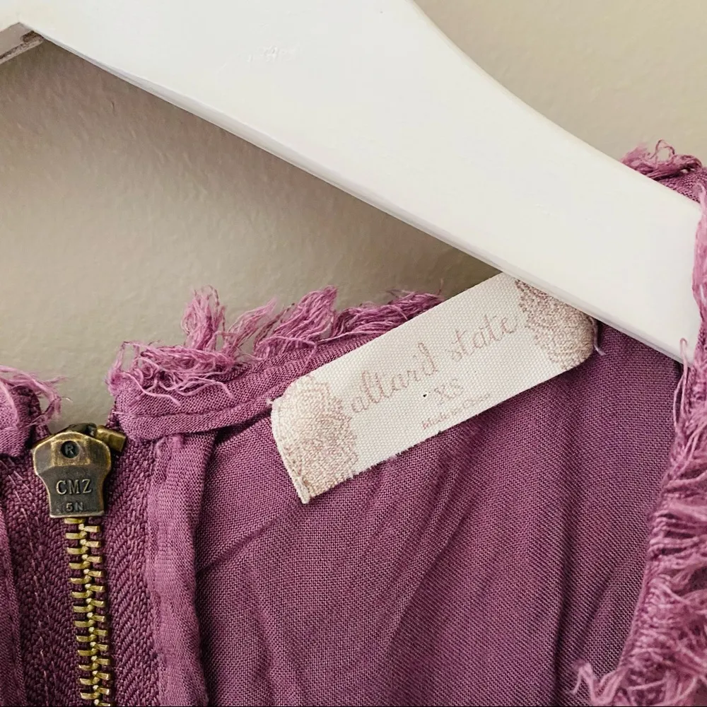Altar'd State A-Line Mini Dress Purple Sz XS - Image 4